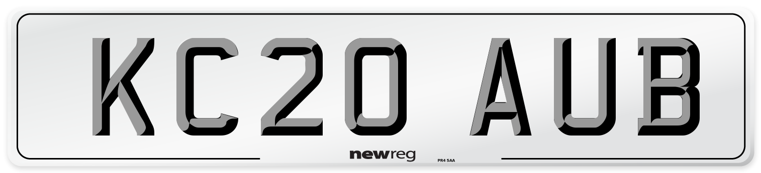 KC20 AUB Number Plate from New Reg